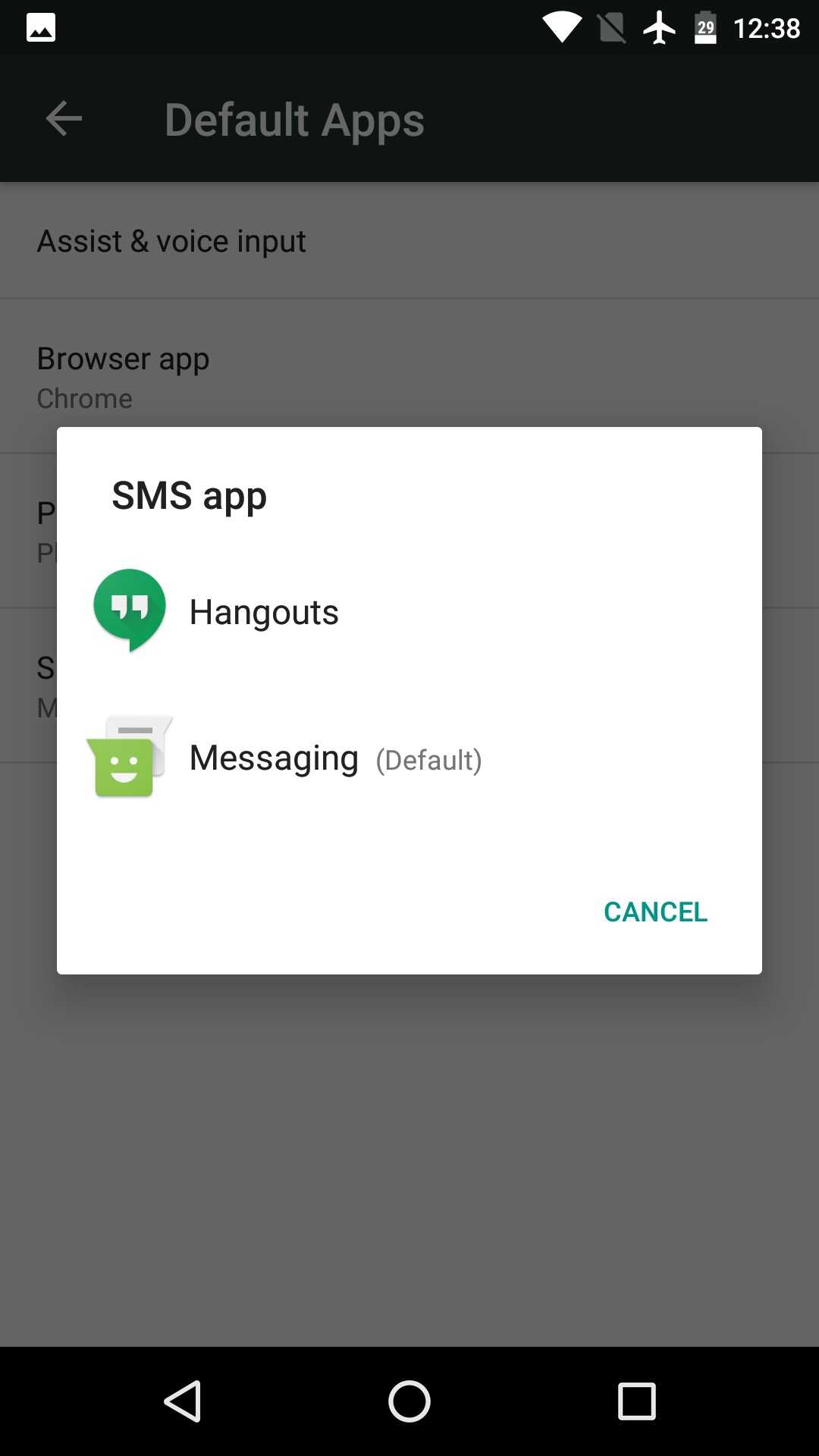 RE: Làm thế nào để chuyển tin nhắn từ hangouts sang ứng dụng messenger?